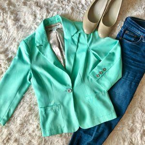 🛍BOGO Forever 21 Mint Green 3/4 Sleeve Blazer